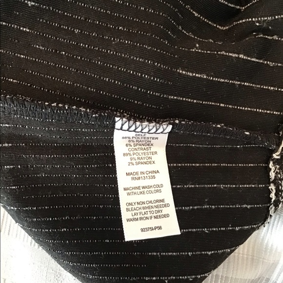 Socialite Bodycon Black and Gray Striped Dress - Picture 5 of 5